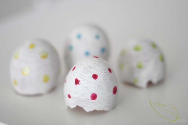 les oeufs de Pâques décorés