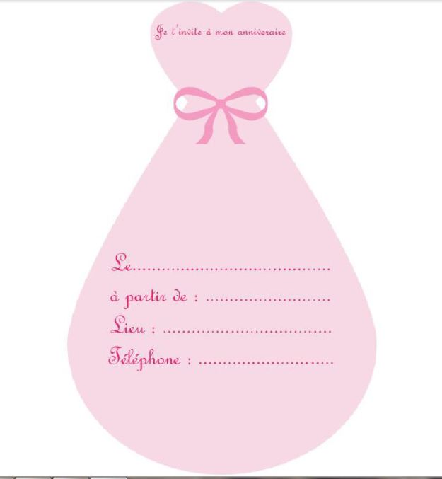 carte invitation anniversaire de princesse écolo récup'