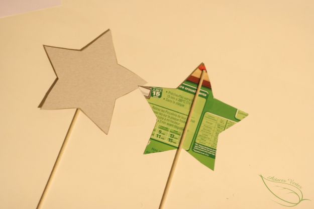 fabriquer une baguette magique en carton récup